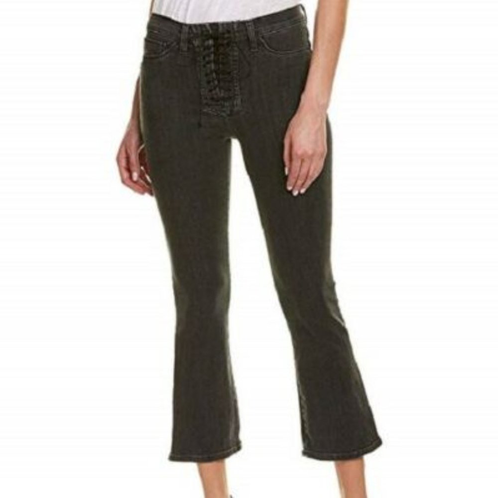 Hudson Bullocks High  Rise LaceUp Crop Jeans Disarm